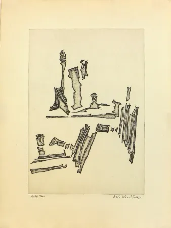 Água-Forte Celan Lestrange - Sans titre