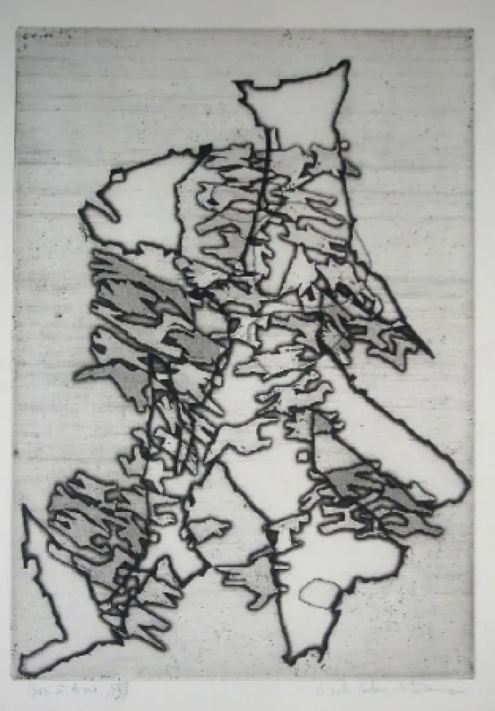 Gravura Celan Lestrange - Schwarzmaut - 13