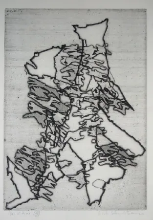 Gravura Celan Lestrange - Schwarzmaut - 13