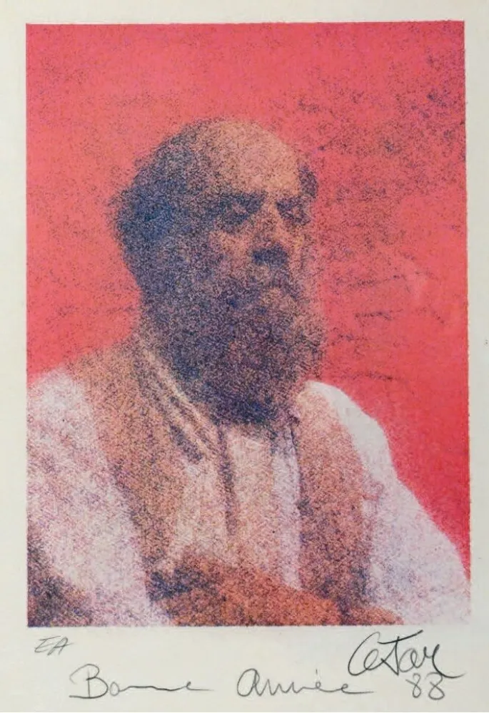 Litografia Cesar - Autoportrait