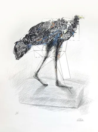 Litografia Cesar - La poule