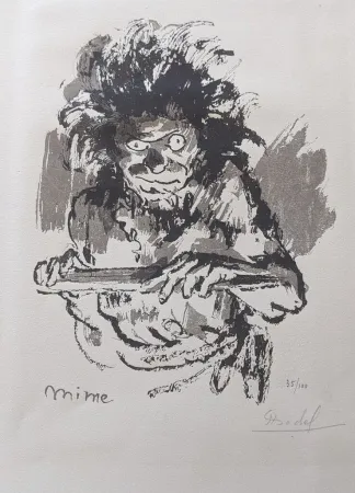Xilogravura Chadel - Mime