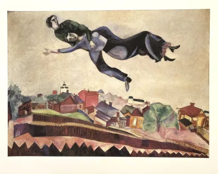 Cartaz Chagall (After) - Au-Dessus De La Ville
