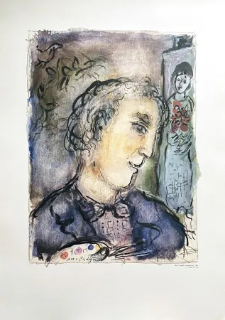 Cartaz Chagall (After) - Autoportrait
