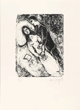 Litografia Chagall - Amour