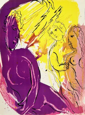 Litografia Chagall - Angel of Paradise