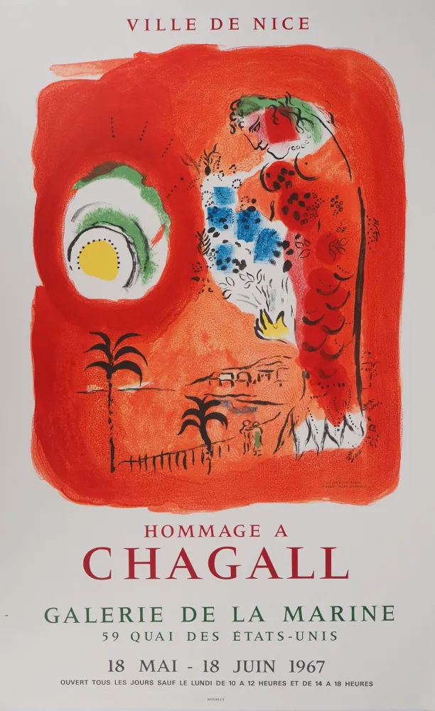 Livro Ilustrado Chagall - Baie des Anges, la sirène rouge