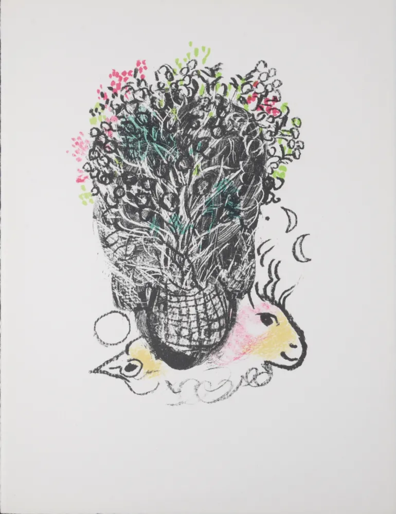 Litografia Chagall - Bouquet pour Fernand, 1972