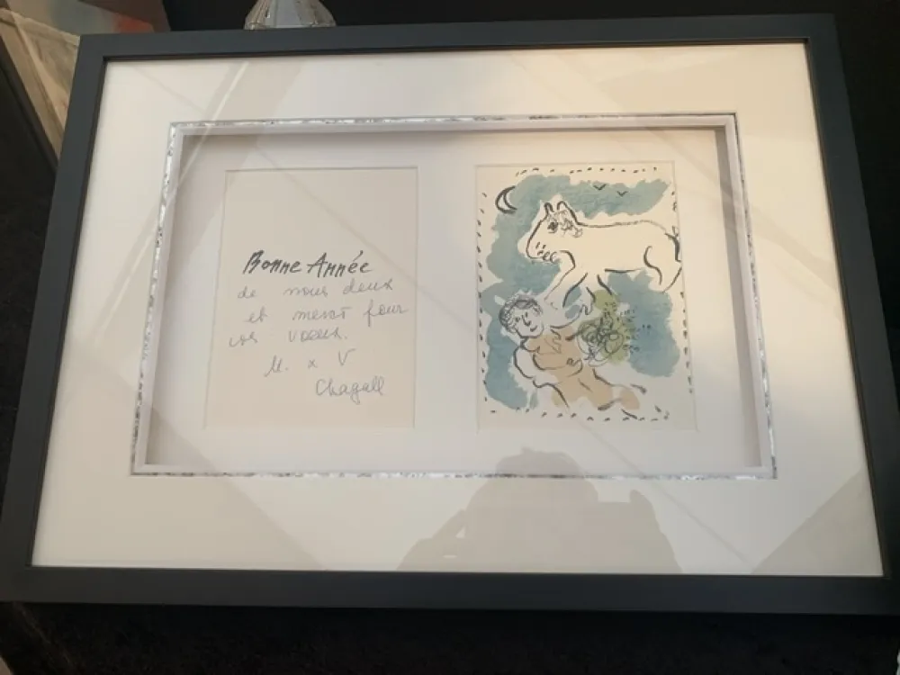 Litografia Chagall - Carte de Vœux 