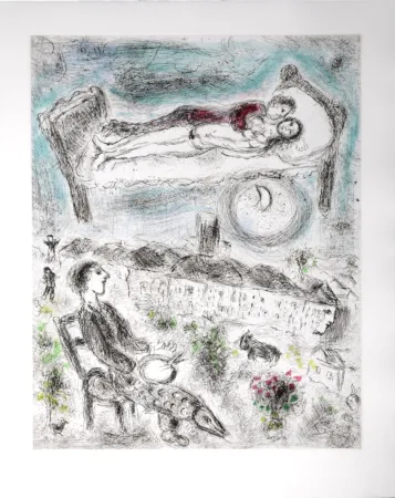 Água-Forte E Água-Tinta Chagall - Celui qui dit les choses sans rien dire, 1976 - PLATE 13