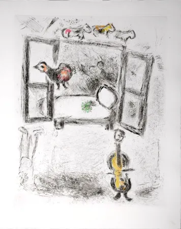 Água-Forte E Água-Tinta Chagall - Celui qui dit les choses sans rien dire, 1976 - PLATE 15