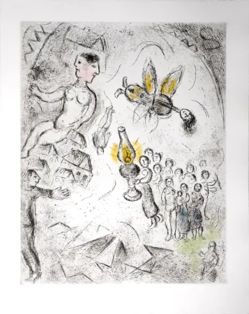 Água-Forte E Água-Tinta Chagall - Celui qui dit les choses sans rien dire, 1976 - PLATE 18