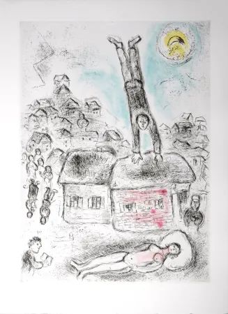 Água-Forte E Água-Tinta Chagall - Celui qui dit les choses sans rien dire, 1976 - PLATE 2
