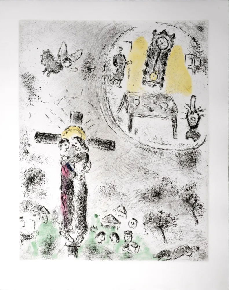 Água-Forte E Água-Tinta Chagall - Celui qui dit les choses sans rien dire, 1976 - PLATE 20