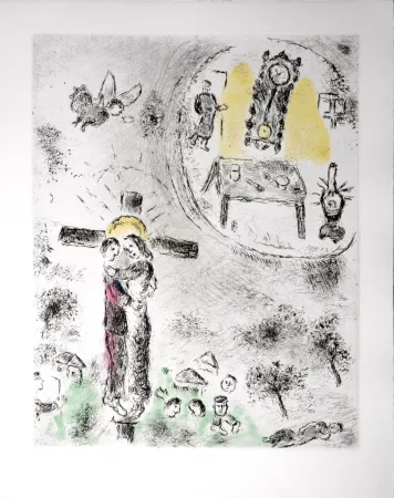 Água-Forte E Água-Tinta Chagall - Celui qui dit les choses sans rien dire, 1976 - PLATE 20