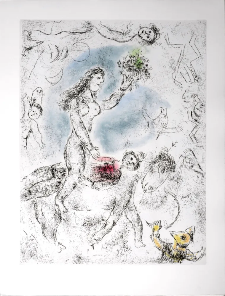 Água-Forte E Água-Tinta Chagall - Celui qui dit les choses sans rien dire, 1976 - PLATE 22