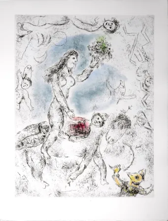 Água-Forte E Água-Tinta Chagall - Celui qui dit les choses sans rien dire, 1976 - PLATE 22