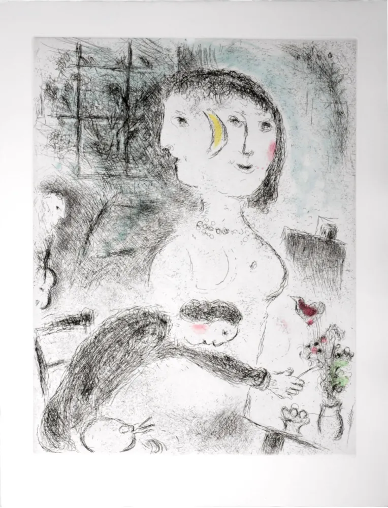 Água-Forte E Água-Tinta Chagall - Celui qui dit les choses sans rien dire, 1976 - PLATE 23