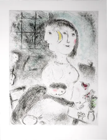 Água-Forte E Água-Tinta Chagall - Celui qui dit les choses sans rien dire, 1976 - PLATE 23