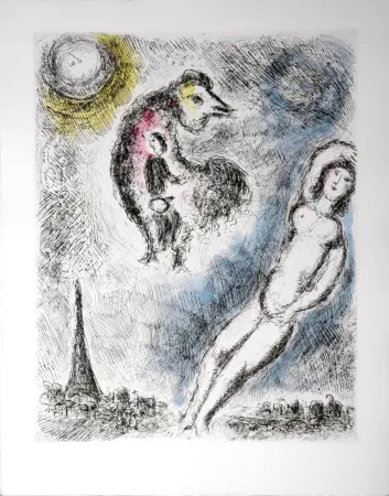 Água-Forte E Água-Tinta Chagall - Celui qui dit les choses sans rien dire, 1976 - PLATE 8