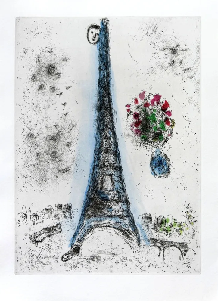 Água-Forte Chagall - Celui qui dit les choses sans rien dire, Planche I
