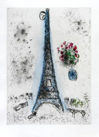 Água-Forte Chagall - Celui qui dit les choses sans rien dire, Planche I