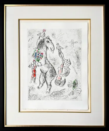 Água-Forte Chagall - Celui qui dit les choses sans rien dire, Planche IX