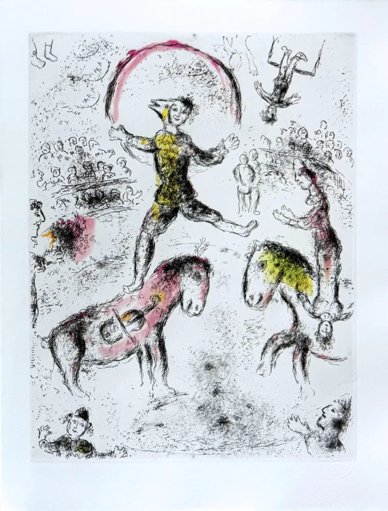 Água-Forte Chagall - Celui qui dit les choses sans rien dire, Planche VI
