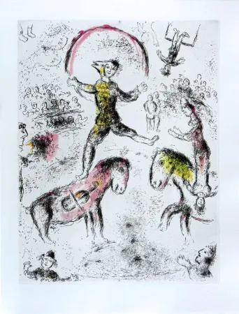 Água-Forte Chagall - Celui qui dit les choses sans rien dire, Planche VI