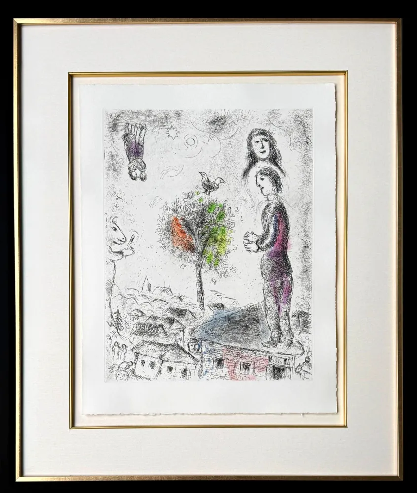 Água-Forte Chagall - Celui qui dit les choses sans rien dire, Planche VIII