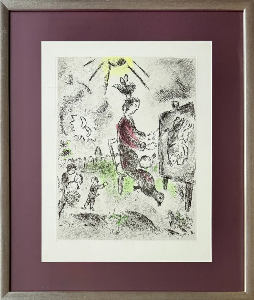 Água-Forte E Água-Tinta Chagall - Celui qui dit les choses sans rien dire, Planche XVI