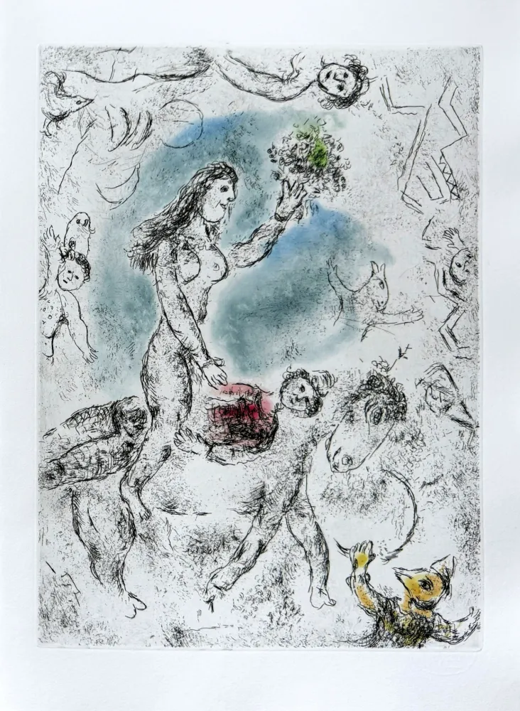 Água-Forte E Água-Tinta Chagall - Celui qui dit les choses sans rien dire, Planche XXII