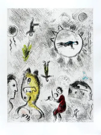 Água-Forte E Água-Tinta Chagall - Celui qui dit les choses sans rien dire, Planche XXV