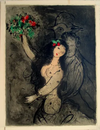Litografia Chagall - Couverture de Programme, Theate Louis XV, Versailles