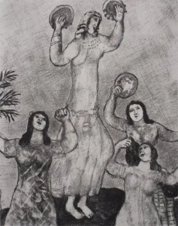 Água-Forte Chagall - Danse de Marie, Soeur de Moise