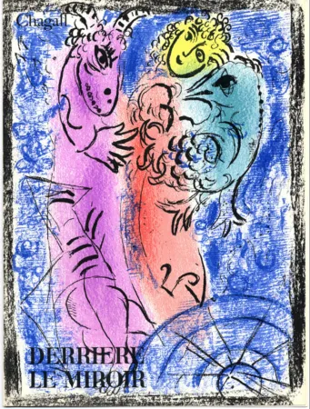 Livro Ilustrado Chagall - Derrière Le Miroir N° 132. CHAGALL. 2 LITHOGRAPHIES ORIGINALES EN COULEURS (Octobre 1962)