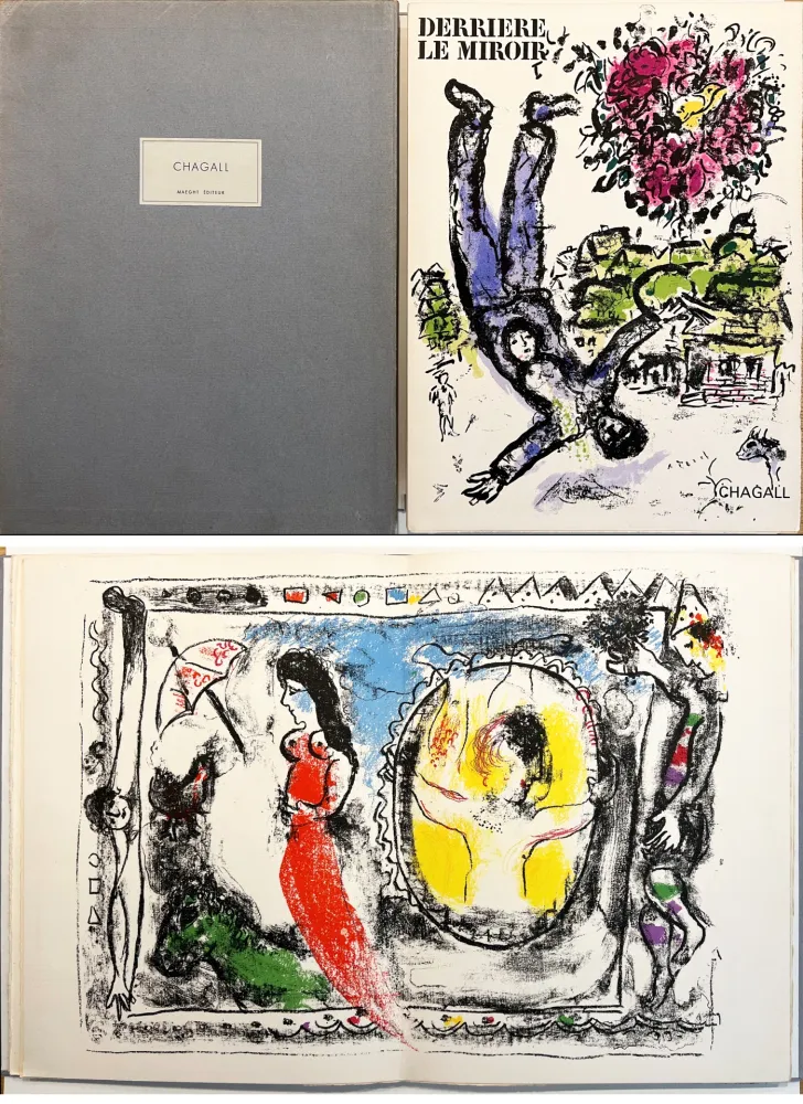 Livro Ilustrado Chagall - DERRIÈRE LE MIROIR N° 147 (1964). TIRAGE DE LUXE SUR ARCHES.