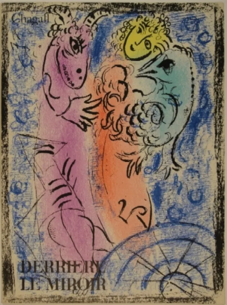 Livro Ilustrado Chagall - DERRIÈRE LE MIROIR, No 132. 