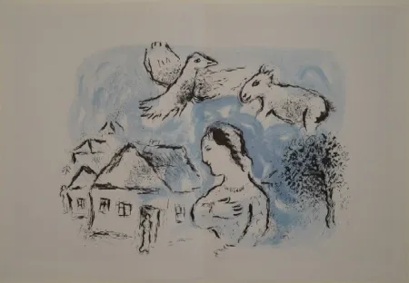 Livro Ilustrado Chagall - DERRIÈRE LE MIROIR, No 225