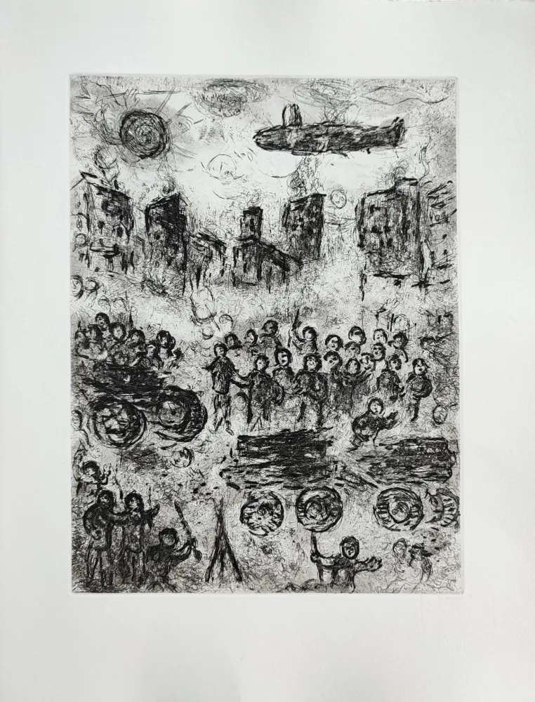 Água-Forte Chagall - Et sur la terre