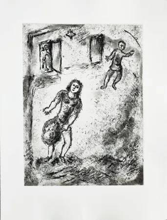 Água-Forte Chagall - Et sur la terre