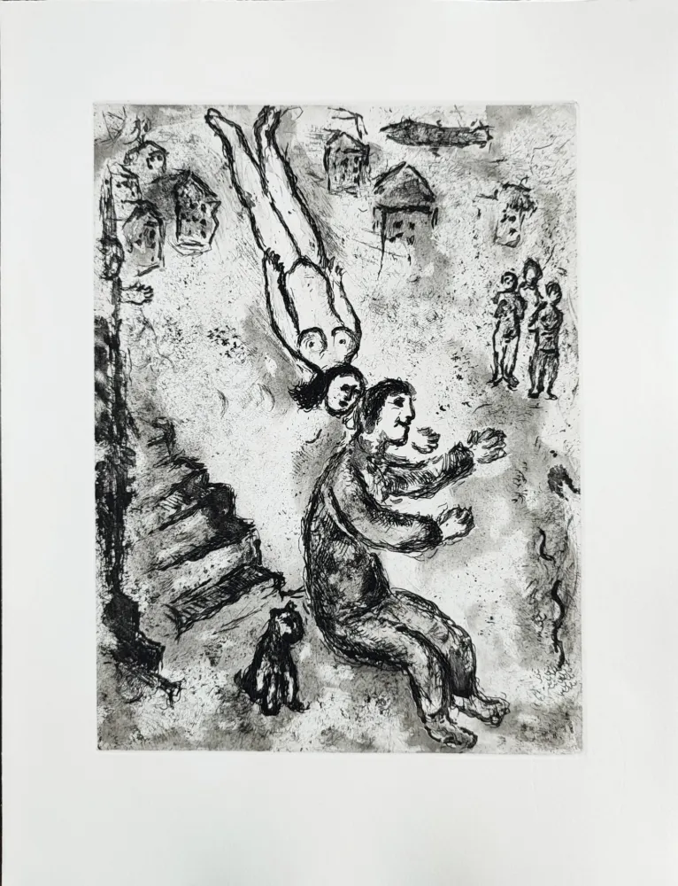 Água-Forte Chagall - Et sur la terre