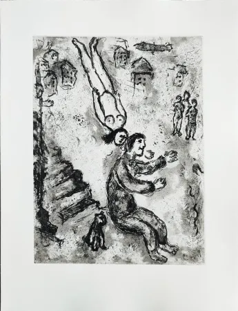 Água-Forte Chagall - Et sur la terre