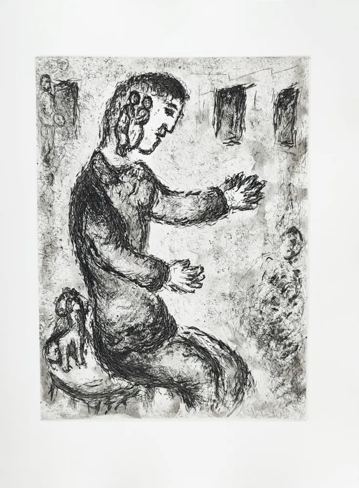 Água-Forte Chagall - Et sur la terre