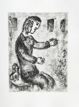 Água-Forte Chagall - Et sur la terre