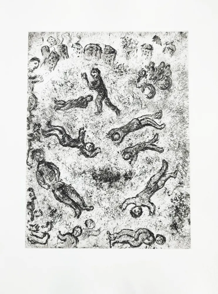 Água-Forte Chagall - Et sur la terre