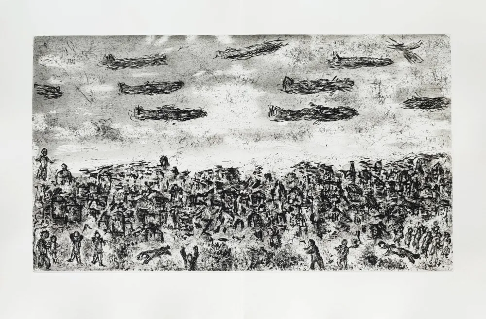 Água-Forte Chagall - Et sur la terre