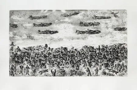 Água-Forte Chagall - Et sur la terre