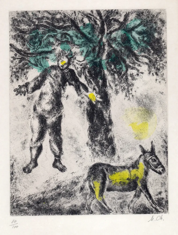 Água-Forte Chagall - Fin d'Absalom