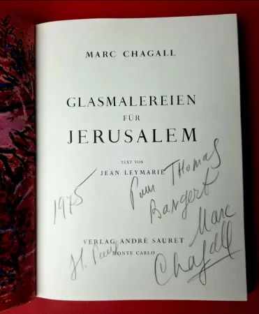 Livro Ilustrado Chagall - GLASMALEREIEN FÜR JERUSALEM / Windows  for Jerusalem 